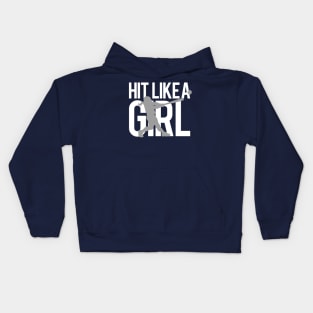 Hit Like a Girl Kids Hoodie